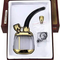 Mini Pipe Double Circulation Smoking Filter Hookah - Gold